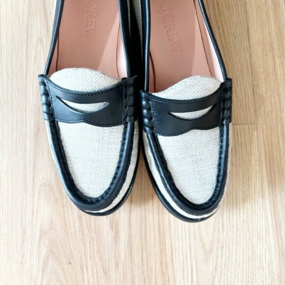 J.Crew Winona penny loafers in Spanish canvas - Size 7 - Picture 8 of 10